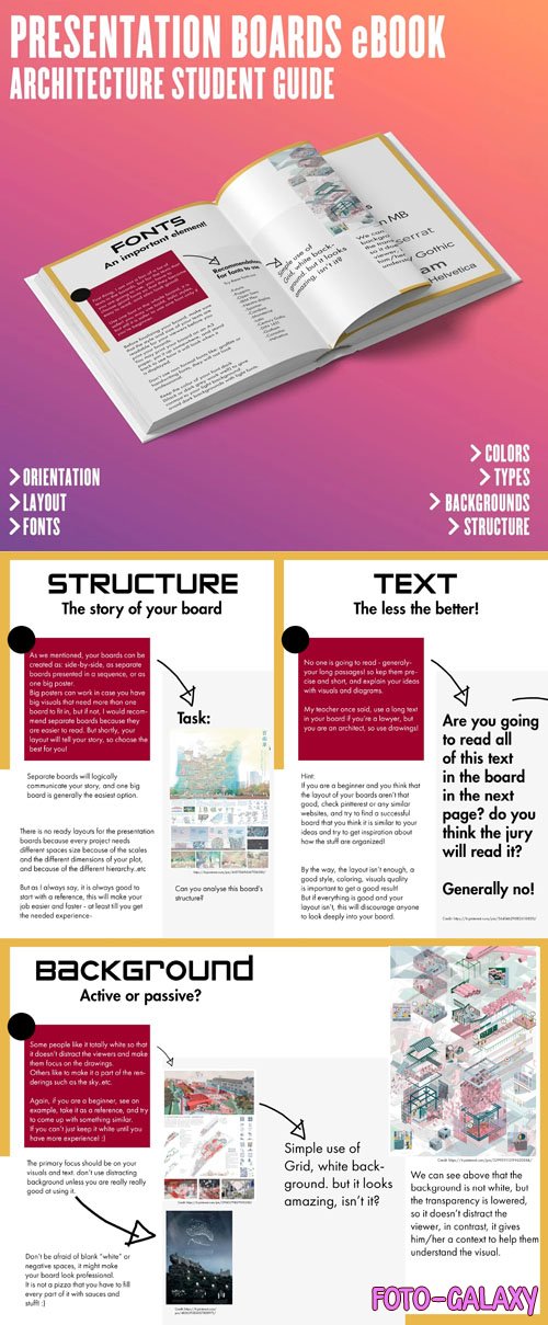 Architecture Student Guide - Presentation Boards