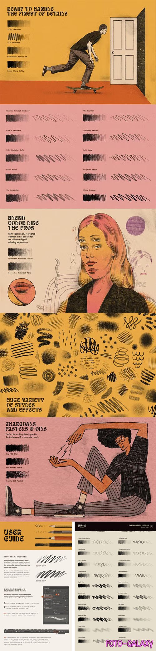 Chromagraph Pencils Brushes Pack for Procreate