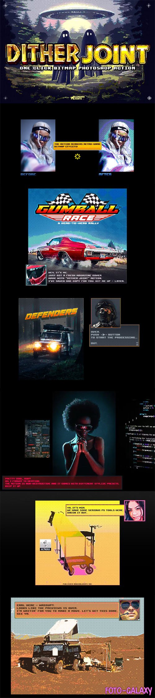 Dither Joint Effect - Photoshop Action