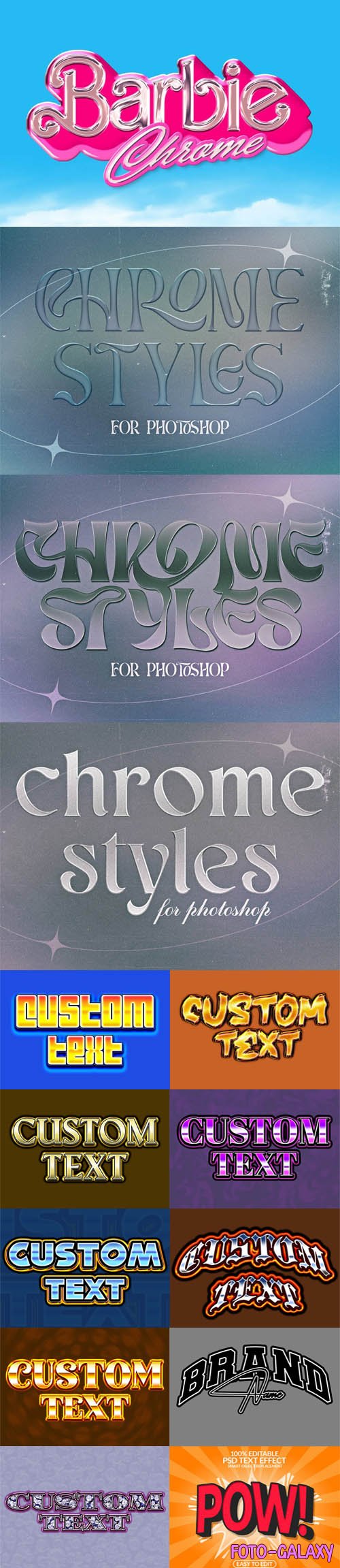 10+ Best Modern Text Styles & Effects for Photoshop