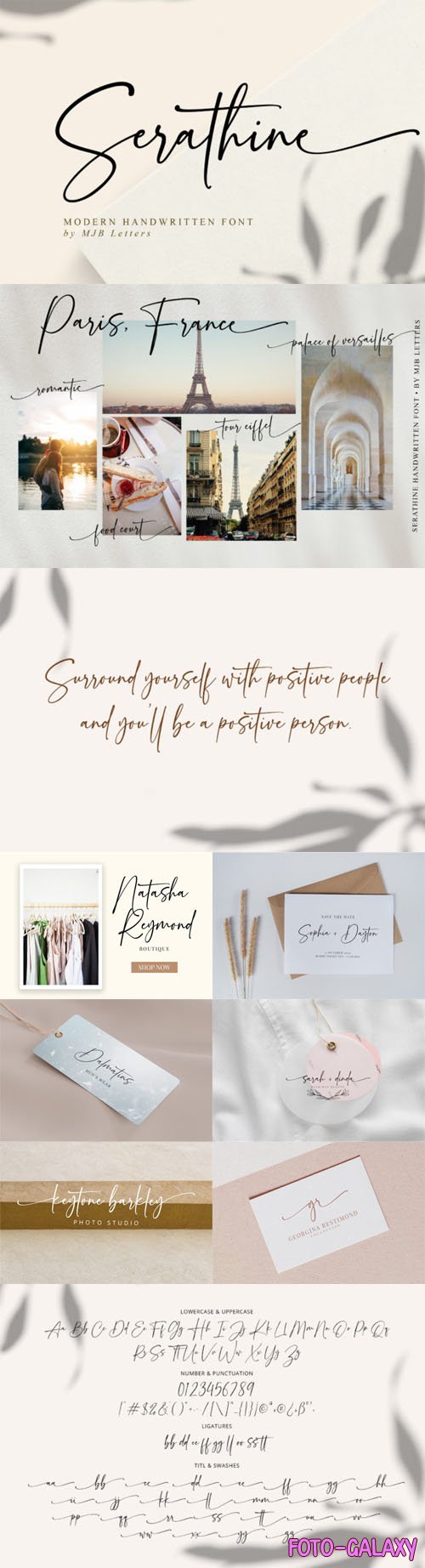 Serathine - Modern Handwritten Script Font