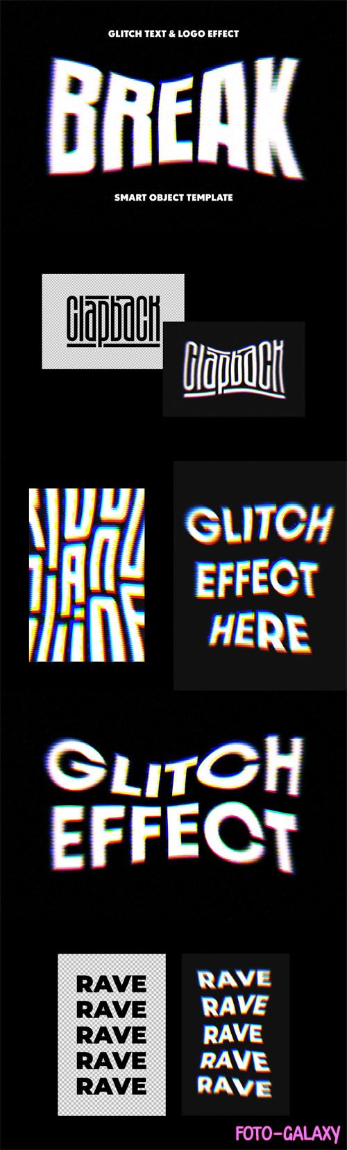 Glitch Text & Logo Effect for Photroshop
