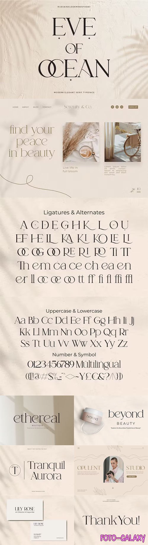 Eve Of Ocean - Modern Elegant Serif Typeface