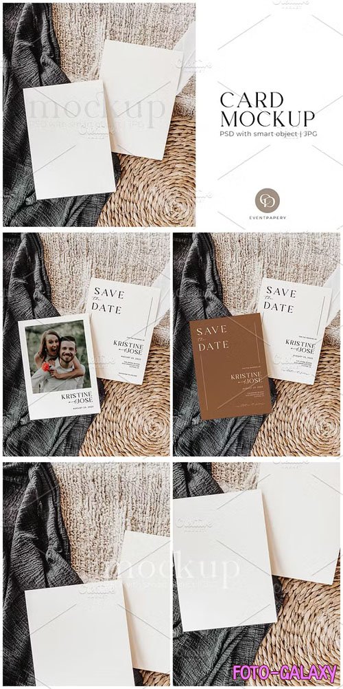 Card 5x7 PSD Mockup Template