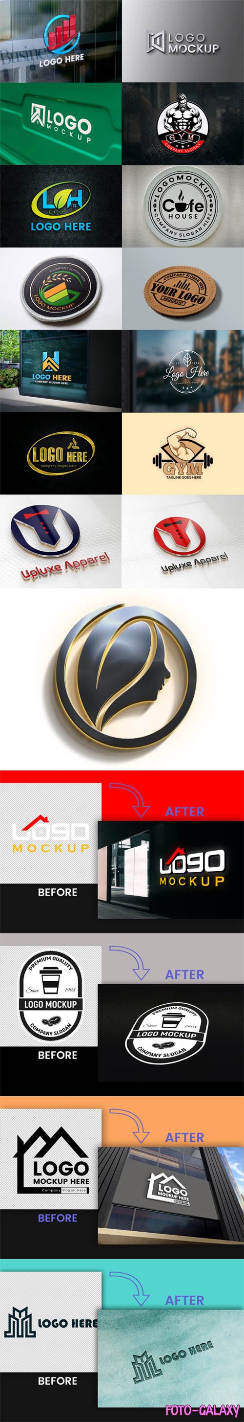 15+ 3D Logos Collection - PSD Mockup Templates