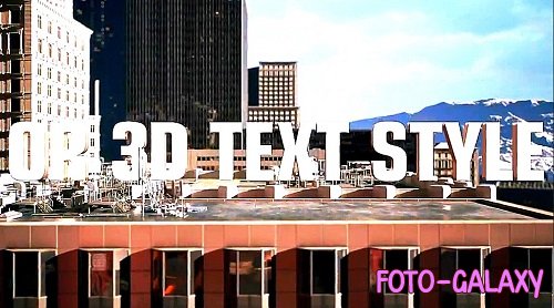 MA City 3D Titles 1601308 - Project for After Effects
