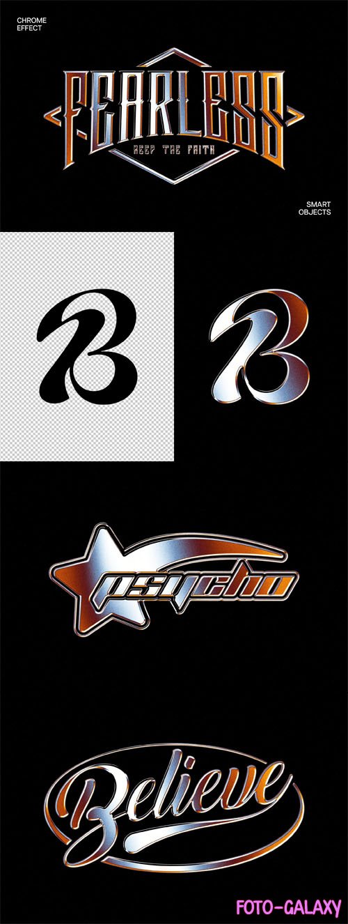 Retro Chrome Text & Logo Effect for Photoshop