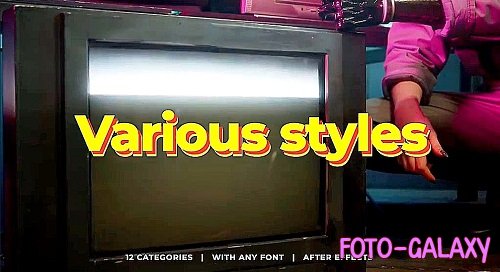 MA 80s VHS Text Animator 1216419 - After Effects Presets