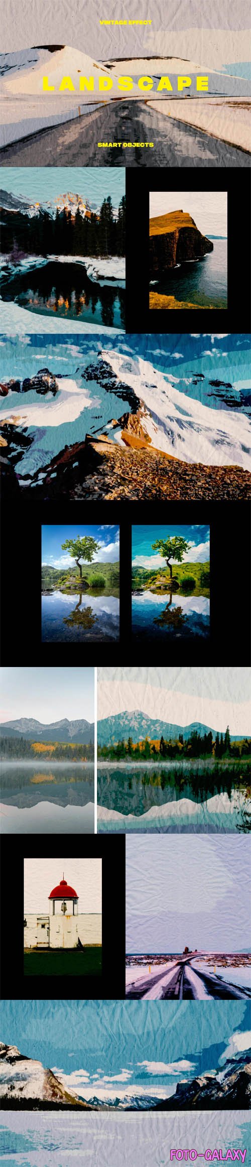 Vintage Landscape Photo Effect for Photoshop