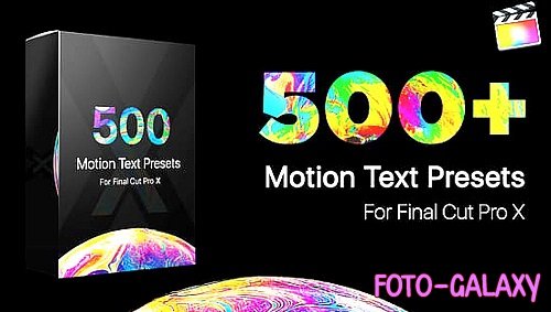 Videohive - Text Presets Library 35938186 - Project For Final Cut