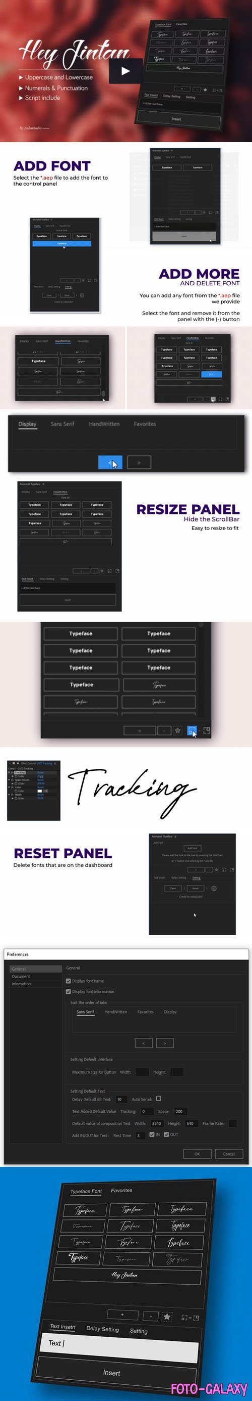 Hey Jintan - Animated Typeface - After Effects Project