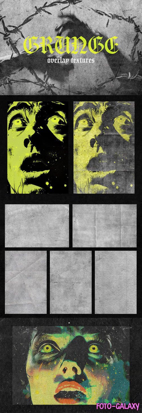 Grunge Overlay Textures - PSD Templates