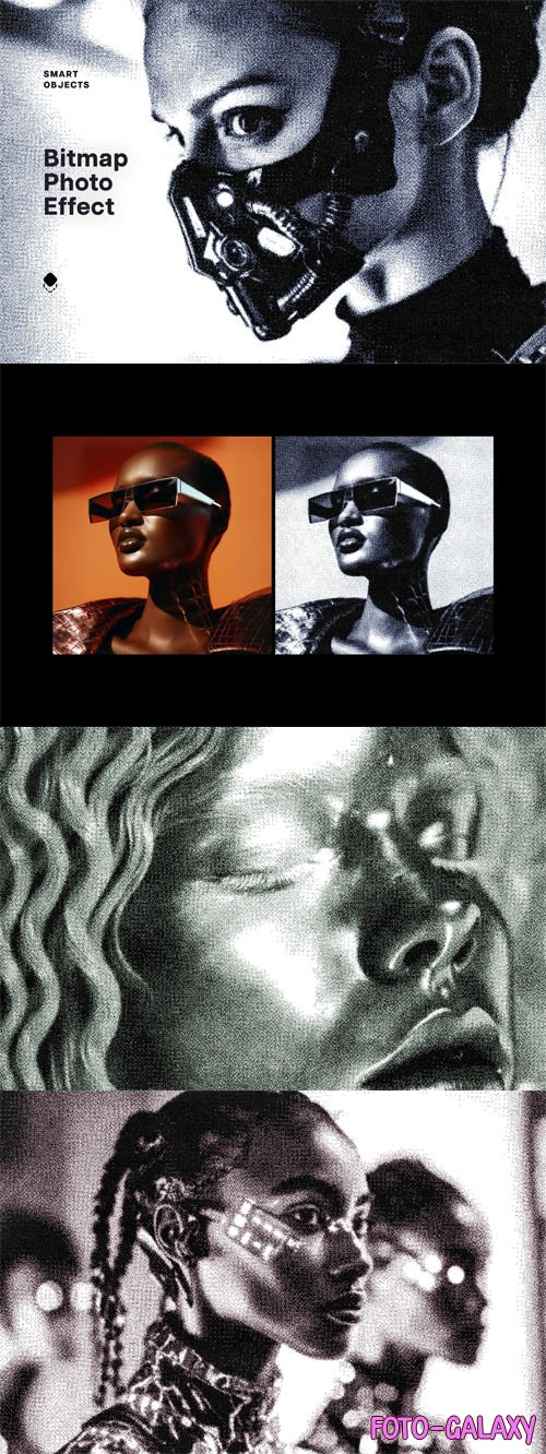 Bitmap Dithering Photo Effect for Photoshop
