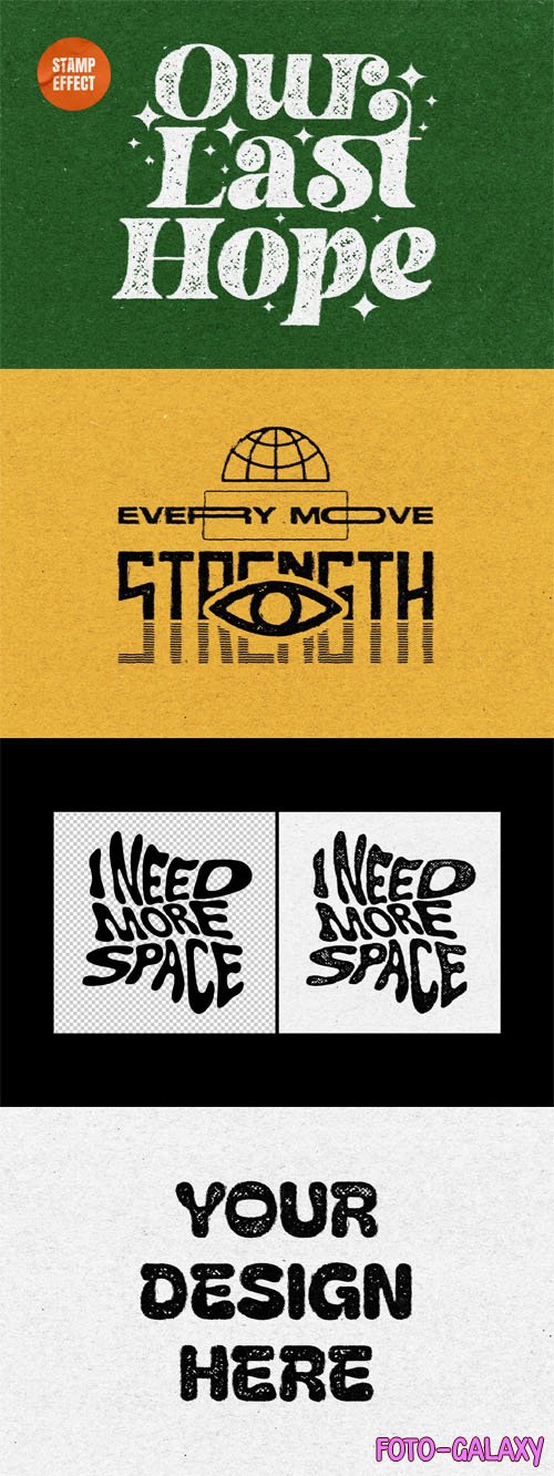 Stamp Photoshop Effect for Text & Logo
