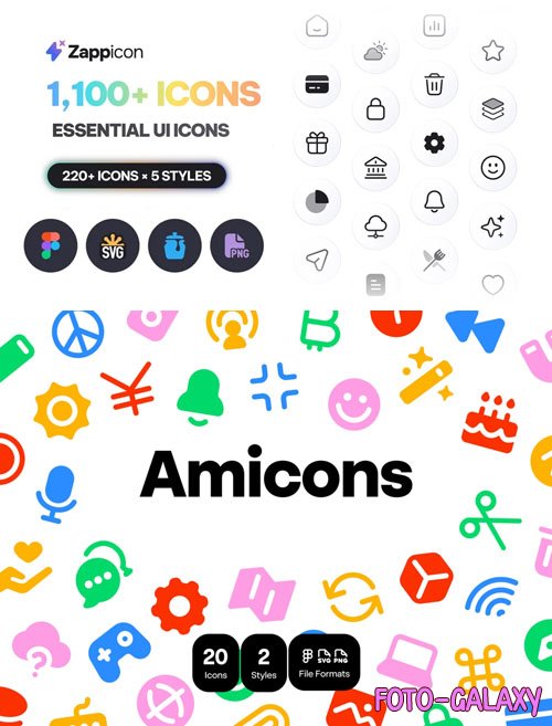 1100+ Essential UI Icons Library [Figma, SVG, PNG]