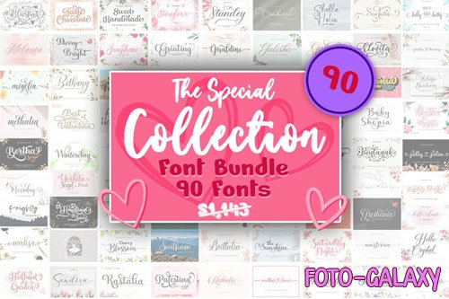 The Special Collection Font Bundle - 90 Premium Fonts