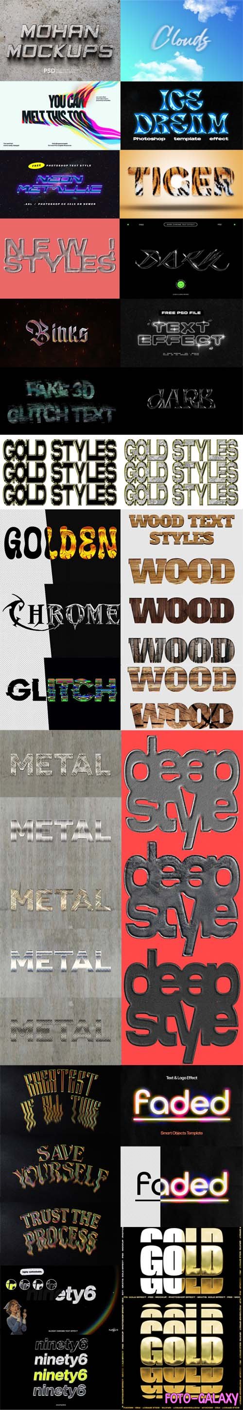20+ Best Text Effects & Styles for Photoshop