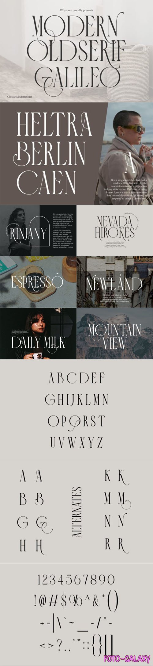 Galileo - Classic Modern Serif Font
