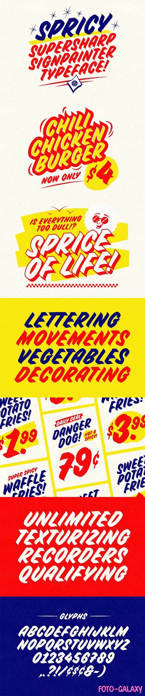 Spricy - Supersharp Signpainter Typeface