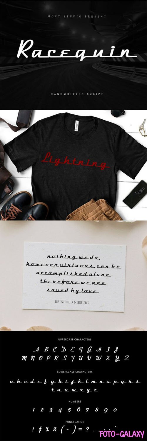 Racequin - Classic Stylish Handwritten Script Font