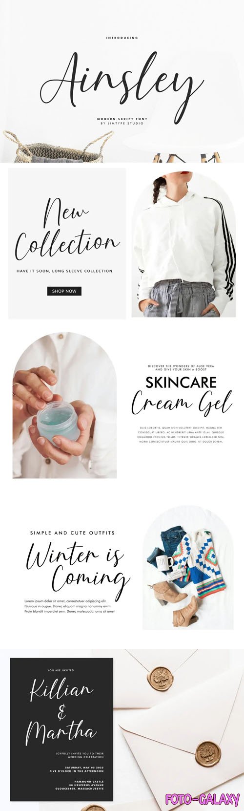 Ainsley - Modern Script Typeface