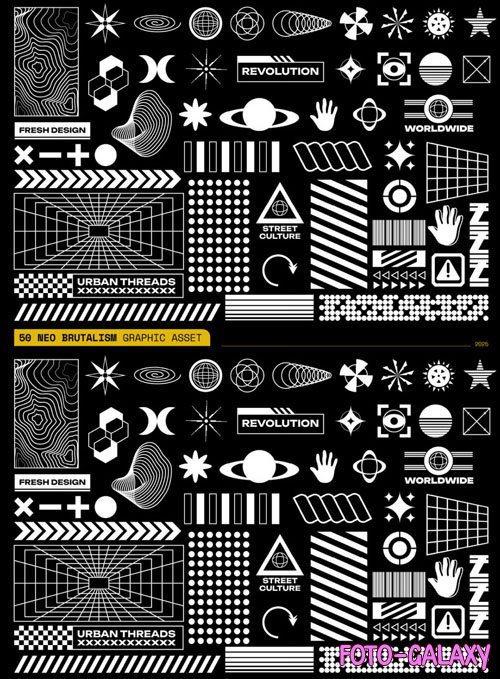 Neo Brutalism Graphic Asset