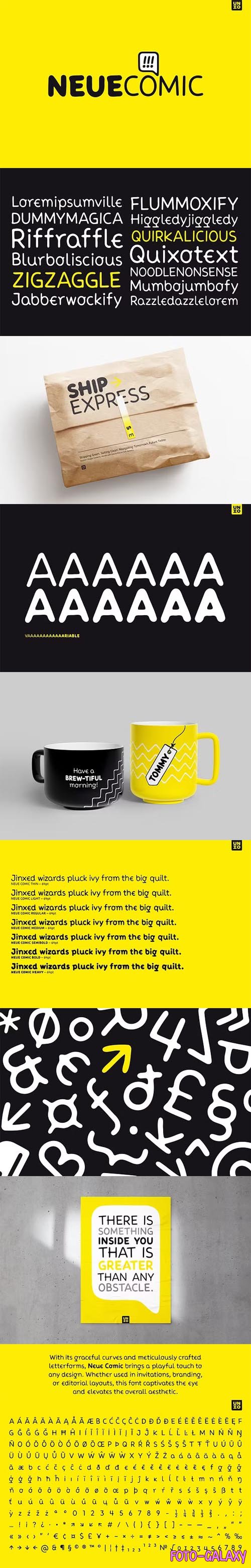 Neue Comic - Bold Rounded Typeface