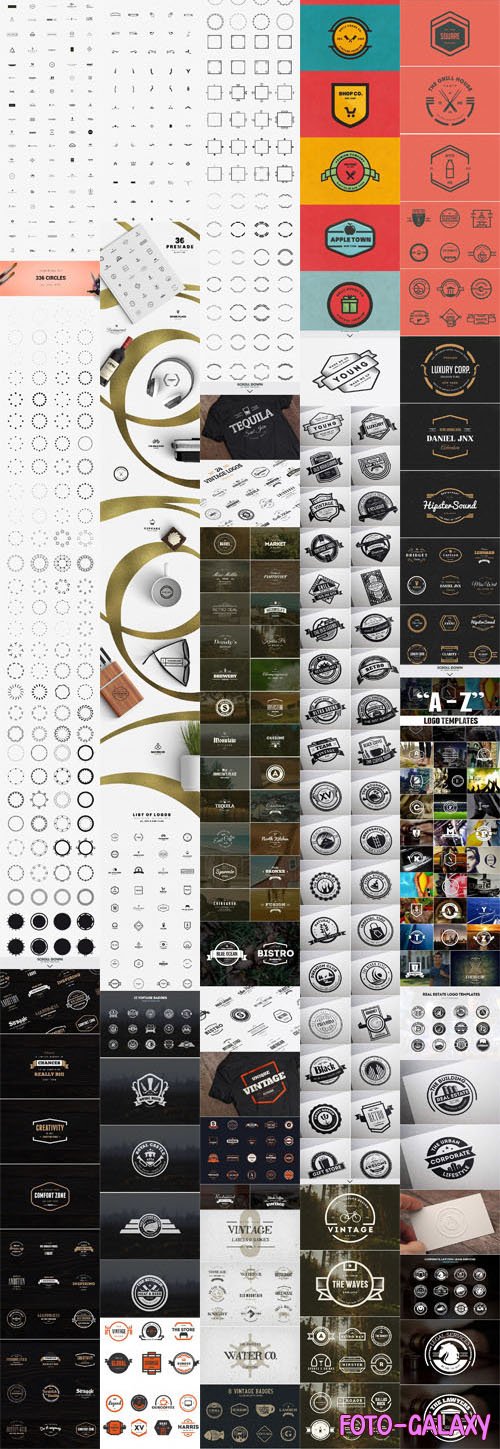 900+ Logos Mega Bundle for Illustrator & Photoshop