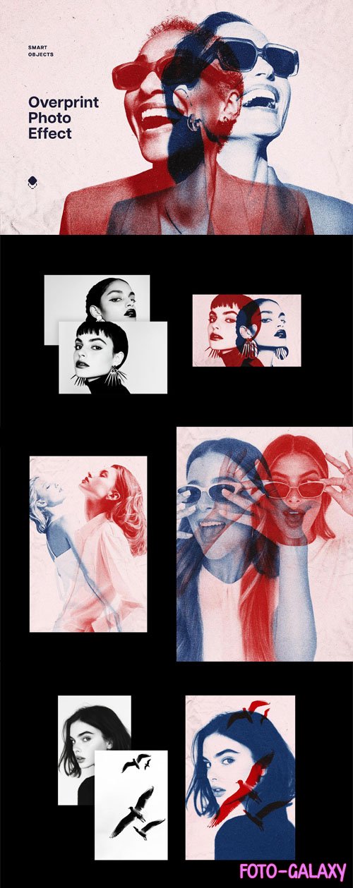 Overprint Photo Effect for Photoshop