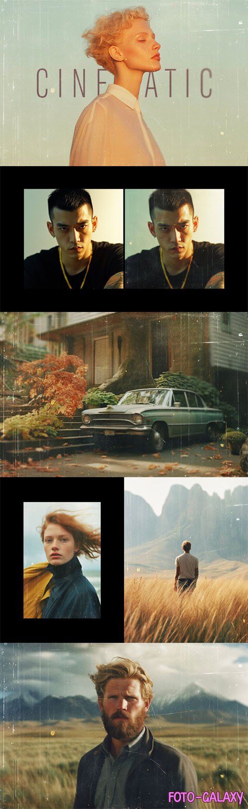 Retro Vintage Cinematic Photo Effect for Photoshop