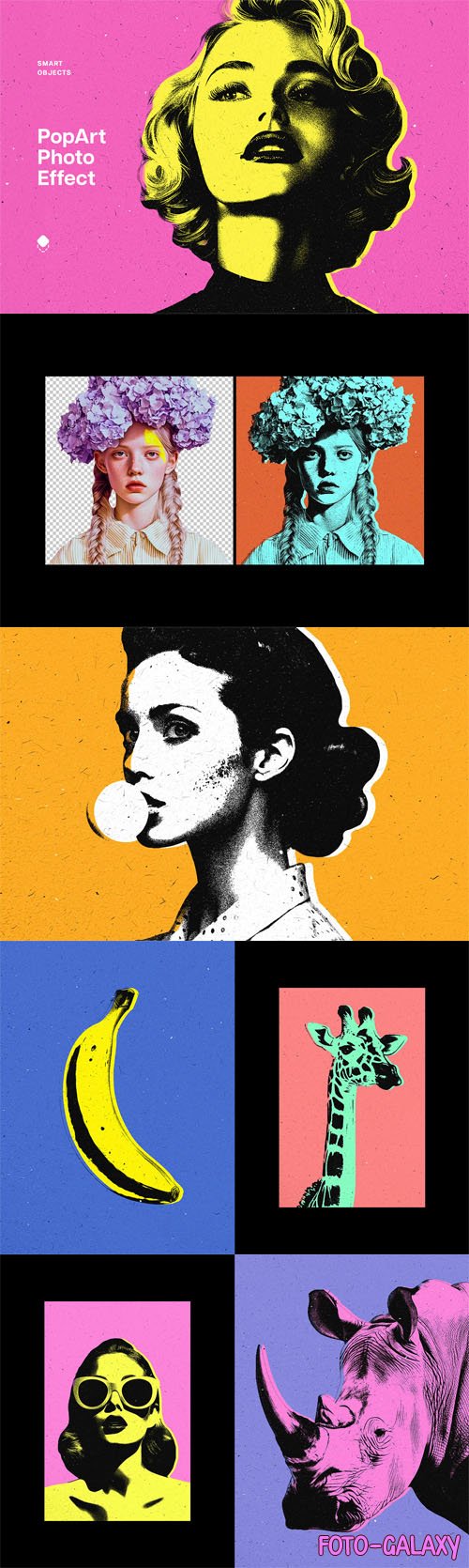 Pop Art Cartoon Photo Effect for Photoshop