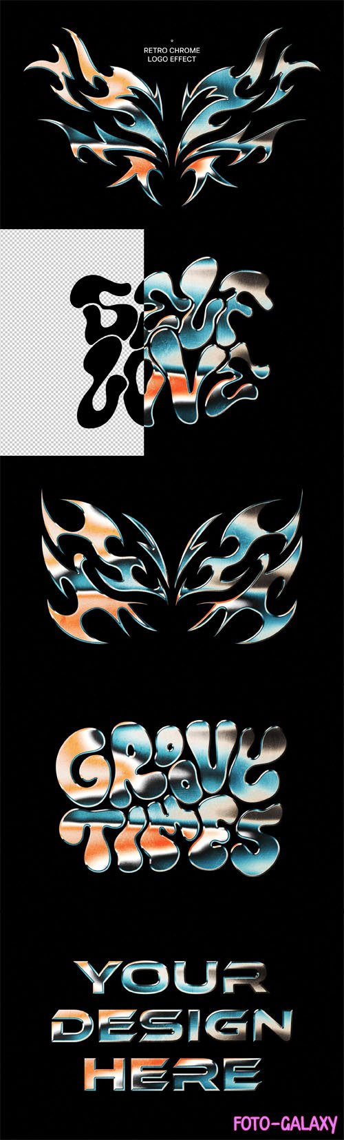 Retro Chrome Logo Effect for Photoshop