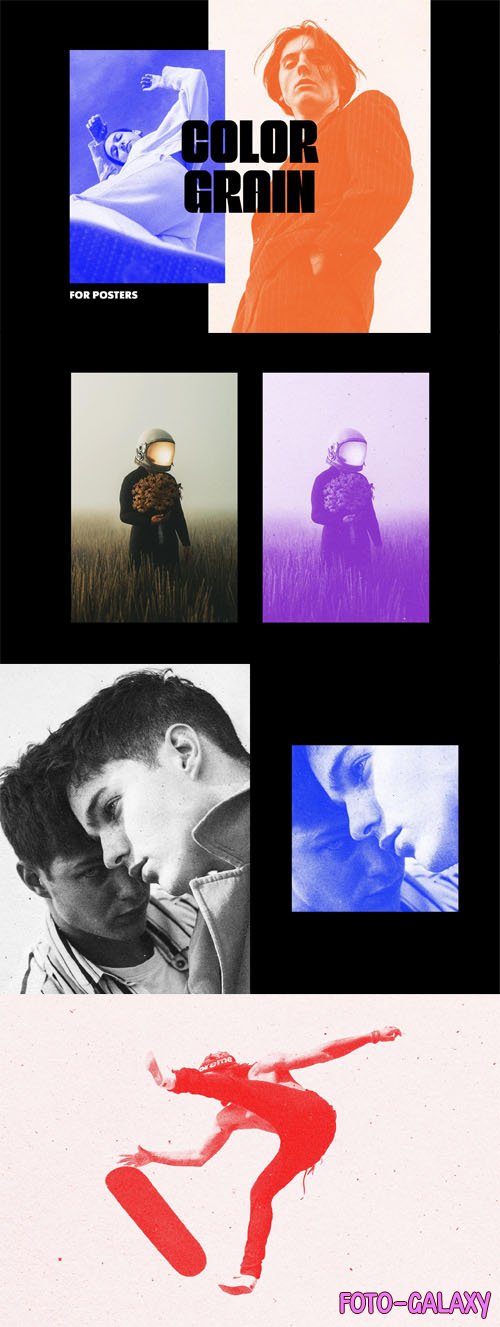 Color Grain Photoshop Effect for Posters