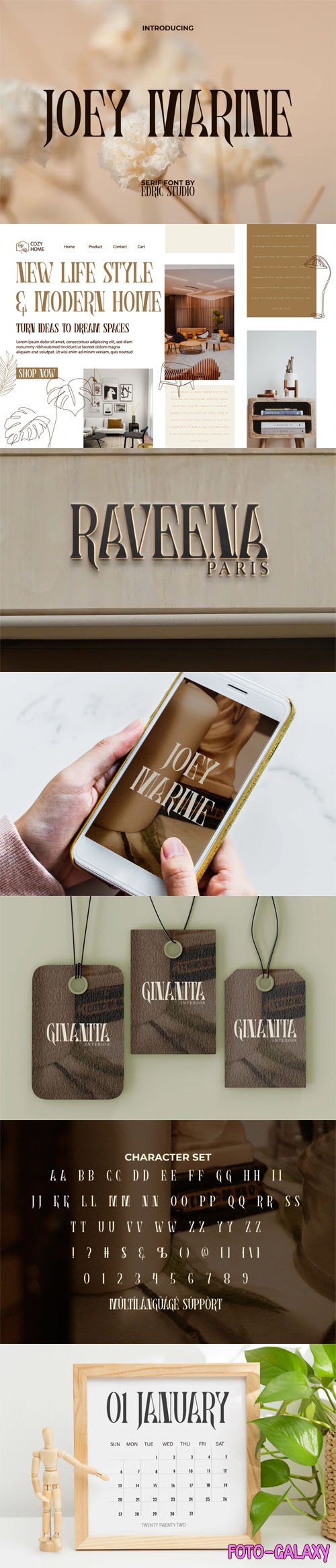 Joey Marine - Classy Elegant Serif Typeface