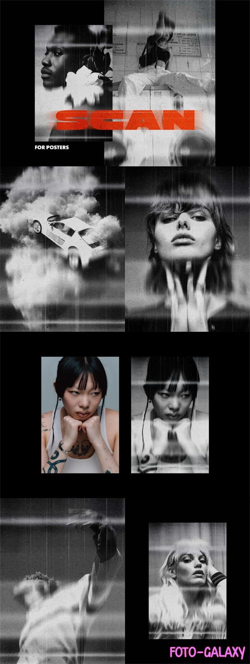 Smudged Scan Photoshop Effect for Posters