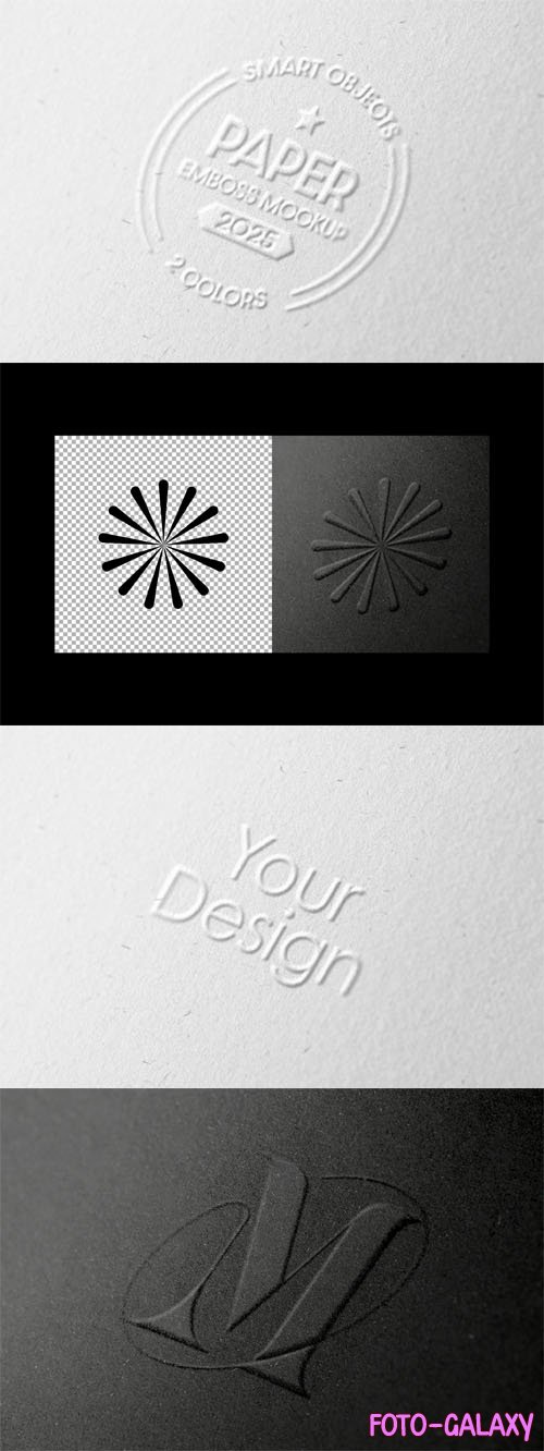 Embossed Paper Close-Up PSD Mockup Template