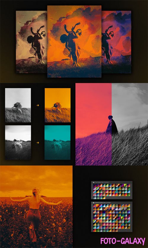50 Top Tier Gradients Pack for Photoshop