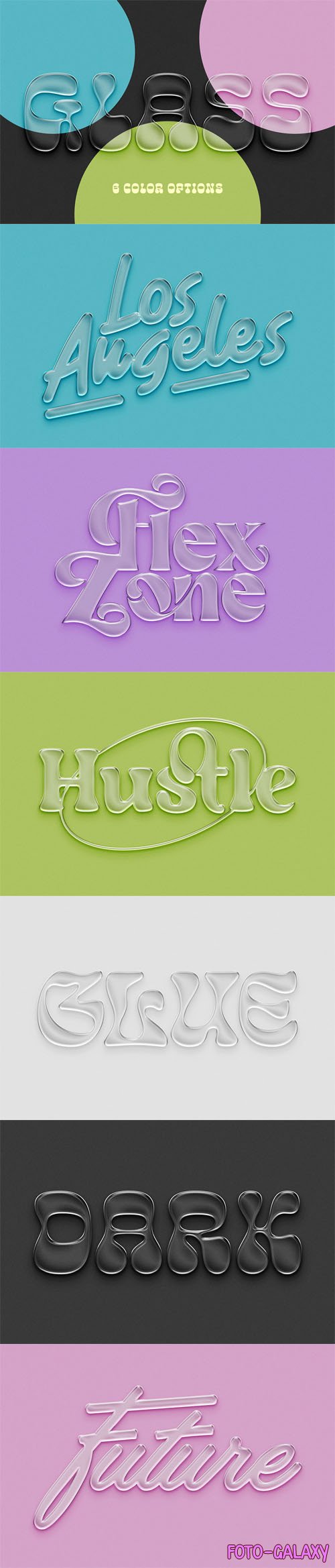 6 Glass Text Effects for Photoshop