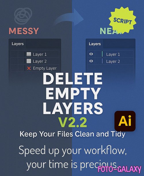 Delete Empty Layers Script v2.2 for Illustrator