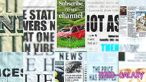 MA Vertical Newspaper Stories 3612145 - Project for After Effects
