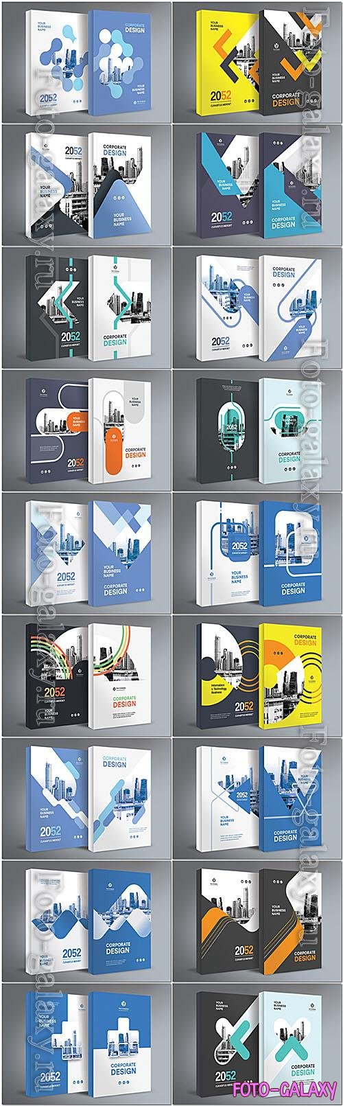 Business Report Cover Template   Geometric Layout (A4)