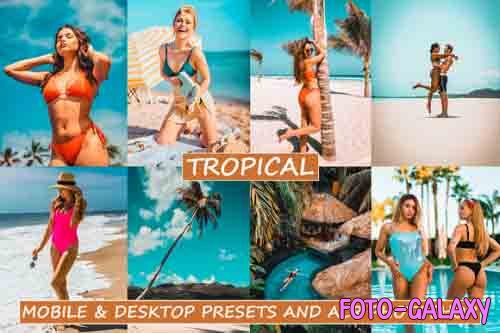 Tropical Lightroom Presets and Acr Photoshop
