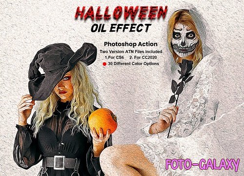 Halloween Oil Effect PS Action - 5624202