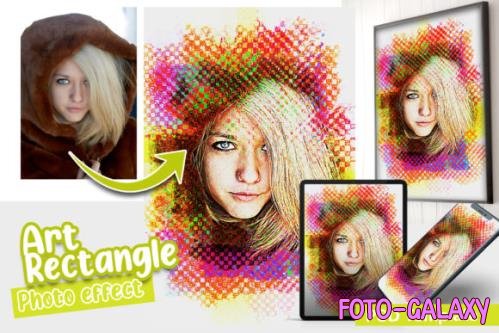 Art Rectangle Photo effect template