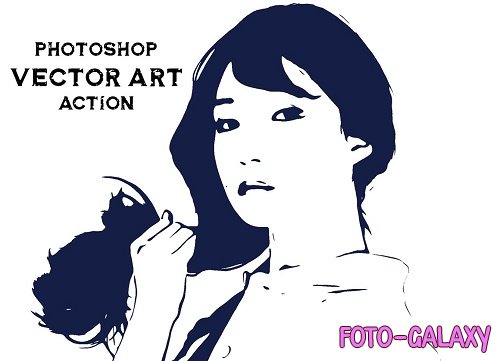 Photoshop Vector Art Action - 5106461