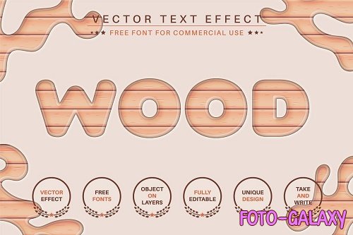 Light wood - Editable Text Effect - 6502348