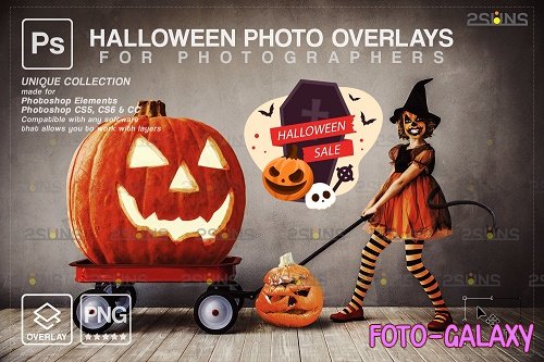 Halloween clipart Halloween overlay, Photoshop overlay V1- 1583901