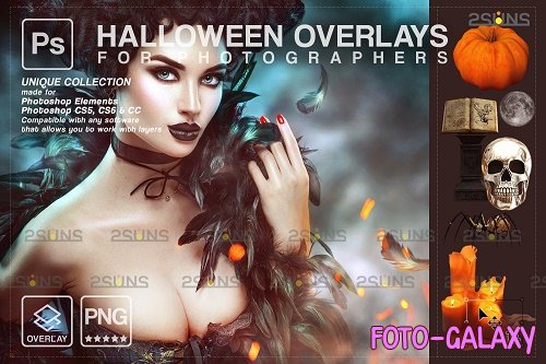 Halloween clipart Halloween overlay, Photoshop overlay V21 - 1584052