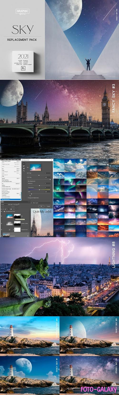 Sky Replacement Pack Photoshop 2021 - 5750499