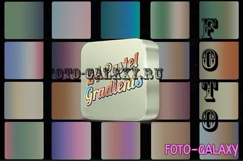 24 Pastel Gradients Photoshop
